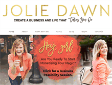 Tablet Screenshot of joliedawn.com